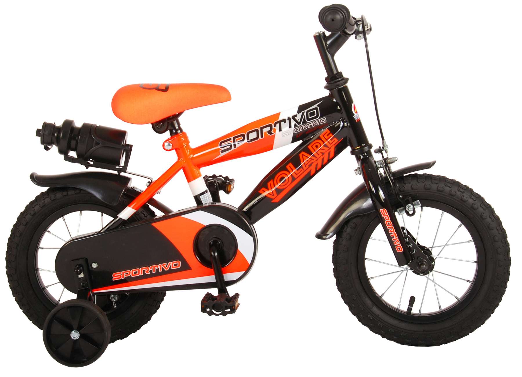 Velo pour enfants Volare Sportivo Garcons 12 pouces Orange fluo noir 95 assemble