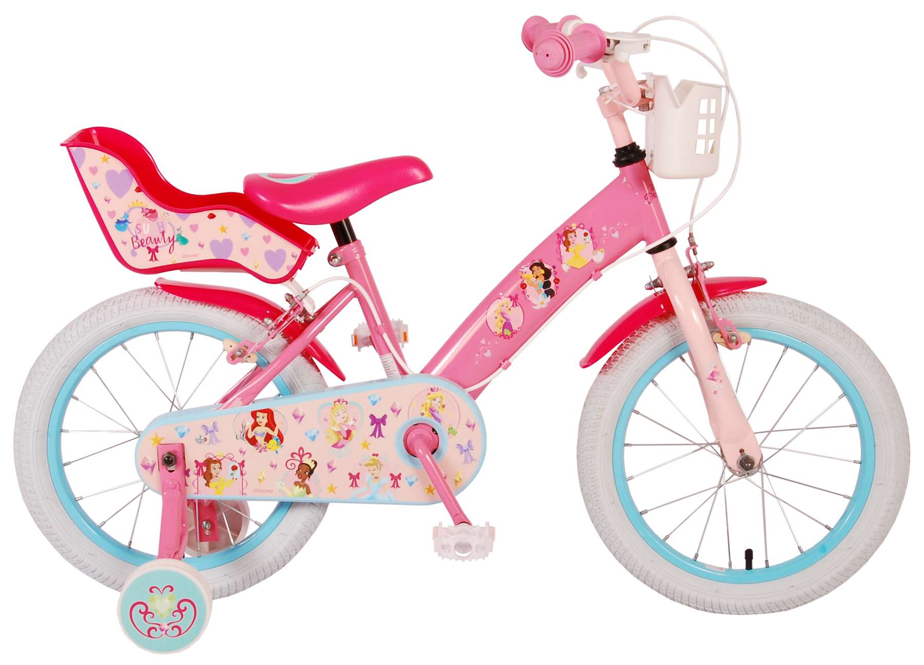 DISNEY PRINCESS Vélo 16 Pouces PRINCESSES DISNEY - 2 FREINS pas cher 