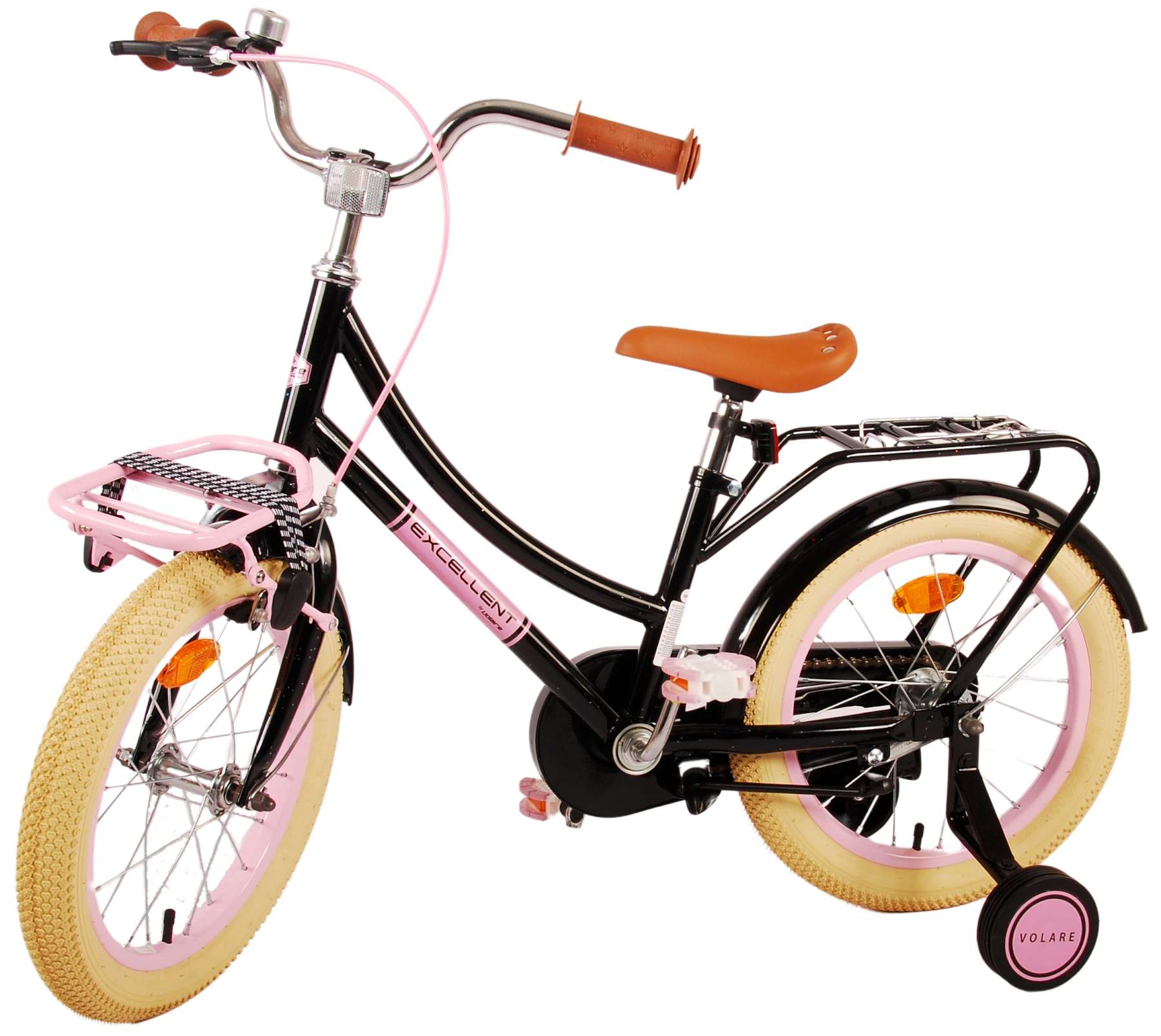 Vélos filles :: Vélos filles 16 po :: Vélo d'enfant Volare Lovely - Filles  - 16 pouces - Rouge Blanc - Deux freins à main - Vélos pour enfants -  Garantie des prix les plus bas - Livraison gratuite