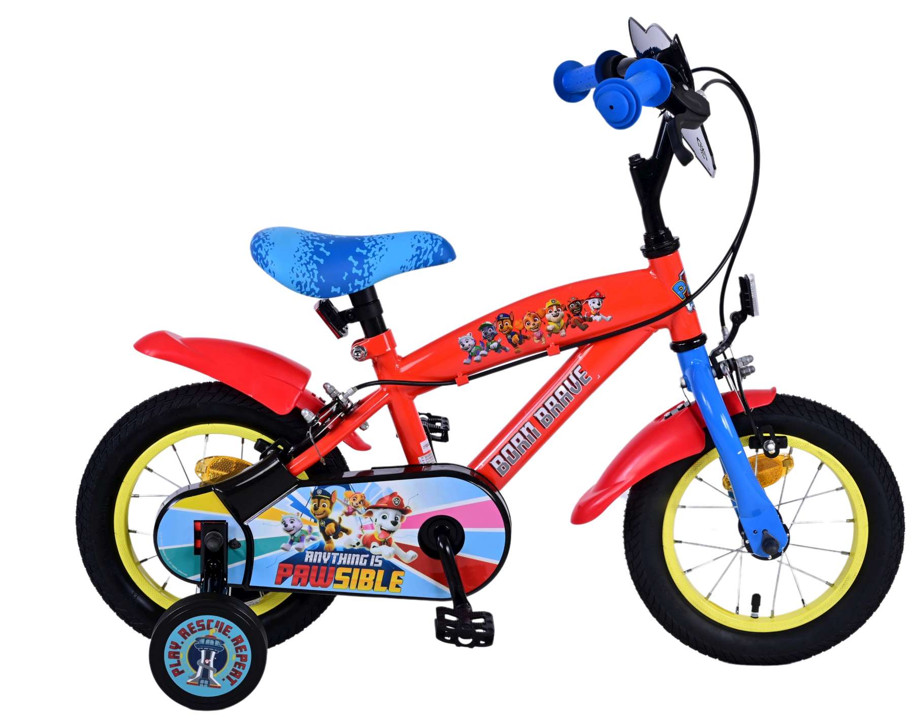 Vélo Pour Enfants 12 pouces RB Freestyle avec porte-boissons bleu