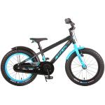 Vélo pour enfants Volare Rocky - 16 pouces - Noir Bleu - 95% assemblé - Prime Collection