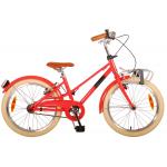 Vélo pour enfants Volare Melody - Filles - 20 pouces - rouge pastel - deux freins à main - Prime Collection