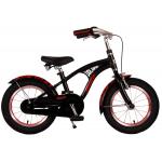 Vélo d'enfant Volare Miracle Cruiser - Garçons - 14 pouces - Noir mat - Prime Collection