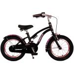 Vélo d'enfant Volare Miracle Cruiser - Filles - 14 pouces - Noir mat - Prime Collection