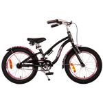 Vélo d'enfant Volare Miracle Cruiser - Filles - 16 pouces - Noir mat - Prime Collection