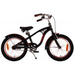 Vélo pour enfants Volare Miracle Cruiser - Garçons - 16 pouces - Noir mat - Prime Collection