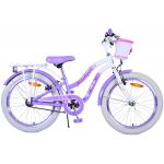 Volare Lovely Vélo enfant - Filles - 20 pouces - Violet - Freins à deux mains