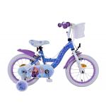 Disney Frozen 2 Vélo pour enfants - Filles - 14 pouces - Bleu/Violet - Freins à deux mains