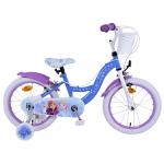 Disney Frozen 2 Vélo pour enfants - Filles - 16 pouces - Bleu/Violet - Freins à deux mains