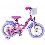 Disney Minnie Vélo enfant - Filles - 14 pouces - Rose - Freins à deux mains