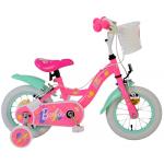 Vélo enfant Barbie - Filles - 12 pouces - Rose - Freins à deux mains