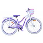 Vélo enfant Volare Lovely - Filles - 24 pouces - Violet