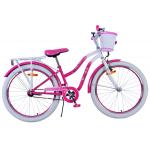 Vélo enfant Volare Lovely - Filles - 24 pouces - Rose