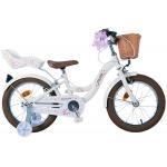 Volare Blossom Vélo enfant - Filles - 16 pouces - Blanc - Freins à deux mains