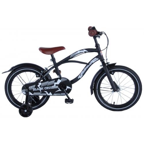 Volare Black Cruiser Kids bike - Garçons - 16 pouces - Noir - 2 freins à main