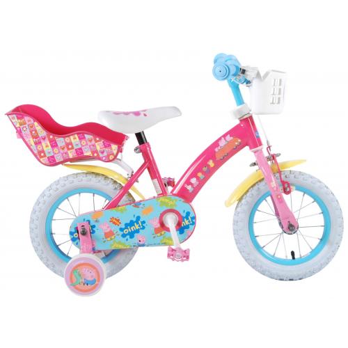 Vélo enfants Peppa Pig - Filles - 12 pouces - Rose