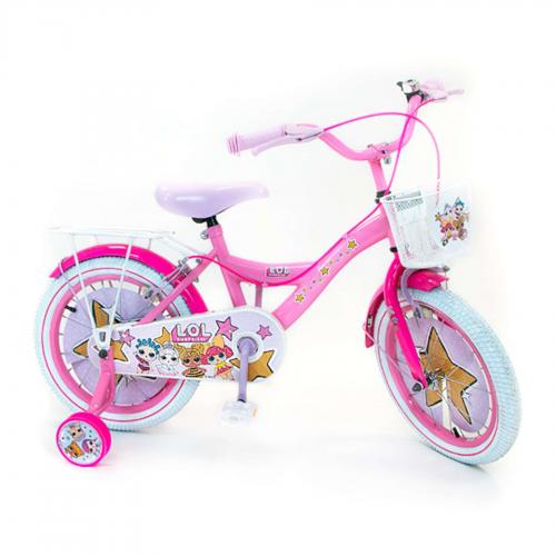 LOL Surprise Vélo enfant - Fille - 16 po - Rose - 2 leviers de frien