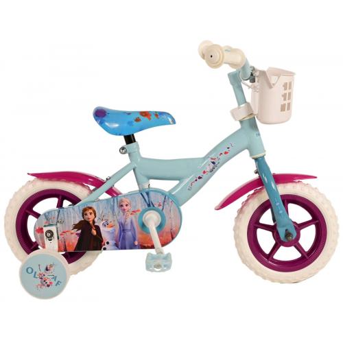 Vélo pour enfants Disney Frozen 2 - Filles - 10 pouces - Bleu / Violet