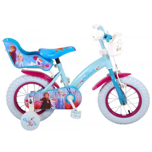 Vélo enfant Disney La reine des neiges 2 - fille - 12 po - bleu/mauve