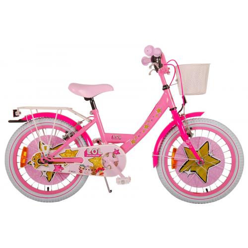 LOL Vélo enfants Surprise - Filles - 18 pouces - Rose - 2 leviers de frein