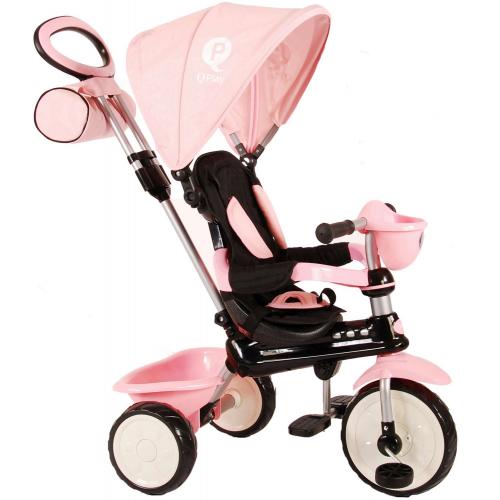 QPlay Tricycle Comfort 4 in 1 - Filles - Rose