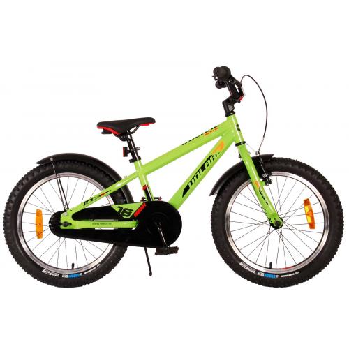 Vélo enfants Volare Rocky - 18 pouces - Vert - assemblé à 95% - Prime Collection
