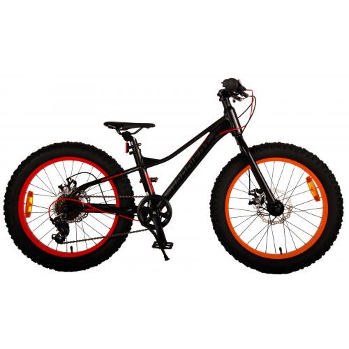 Volare Gradient Vélo pour enfants - Garçons - 20 pouces - Noir Orange Rouge - 6 vitesses - Prime Collection