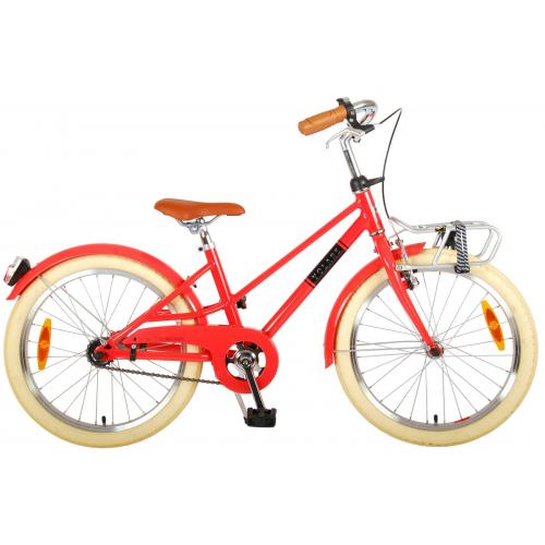 Vélo pour enfants Volare Melody - Filles - 20 pouces - Rouge corail - Prime Collection