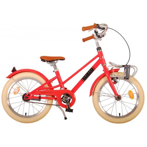 Vélo pour enfants Volare Melody - Filles - 16 pouces - Rouge corail - Prime Collection