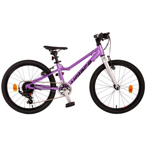 Vélo d'enfant Volare Dynamic - Filles - 20 pouces - violet - 2 freins à main - 7 vitesses - Prime Collection
