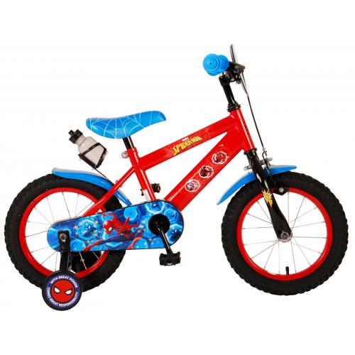 Vélo enfant Ultimate Spiderman - garçon - 14 po - rouge/bleu