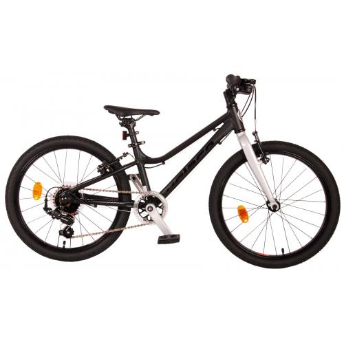 Vélo d'enfant Volare Dynamic - garçons - 20 pouces - noir mat - 2 Freins - 7 vitesses - Prime Collection