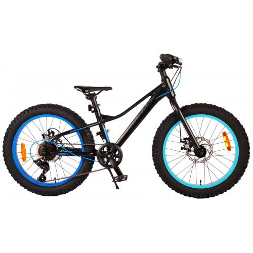 Volare Gradient Vélo pour enfants - Garçons - 20 pouces - Noir Bleu Aqua - 6 vitesses - Prime Collection