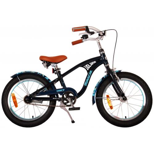 Vélo d'enfant Volare Miracle Cruiser - Garçons - 16 pouces - Mat Blue - Prime Collection