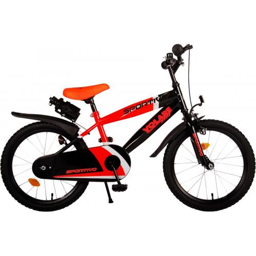 Vélo pour enfants Volare Sportivo - Garçons - 20 pouces - Néon Orange Noir - Freins à deux mains [CLONE]