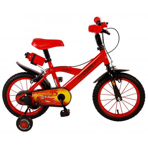 Vélo pour enfants Disney Cars - garçons - 14 pouces - Rouge - 2 freins à main