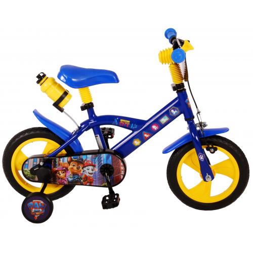 Vélo pour enfants Paw Patrol - Garçons - 12 pouces - Bleu Jaune - Système transversal