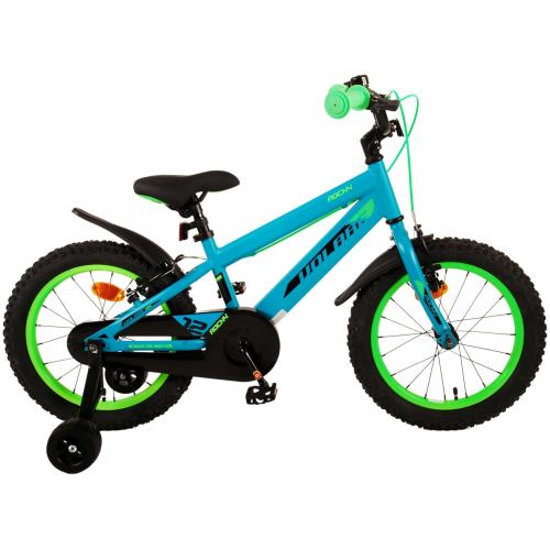 Volare Rocky Vélo pour enfants - Garçons - 16 pouces - Vert - Deux freins à main