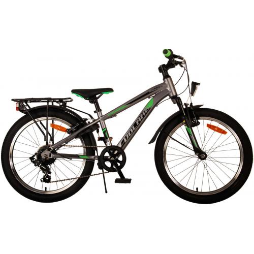 Volare Cross Vélo enfant - garçon - 20 pouces - gris foncé, 6 vitesses