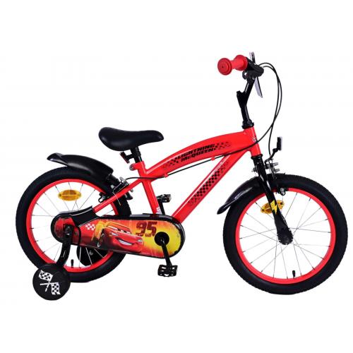 Vélo pour enfants Disney Cars - Garçons - 16 pouces - Rouge - 2 leviers de frein