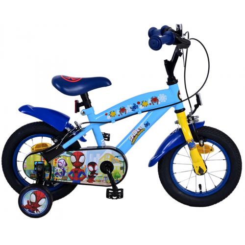 Vélo enfant Spidey - Garçons - 12 pouces - Bleu - Freins à deux mains