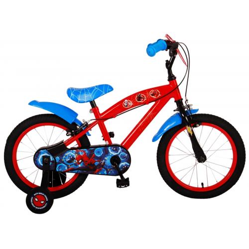 Vélo pour enfants Ultimate Spider-Man - Garçons - 16 pouces - Bleu/Rouge - Deux freins à main