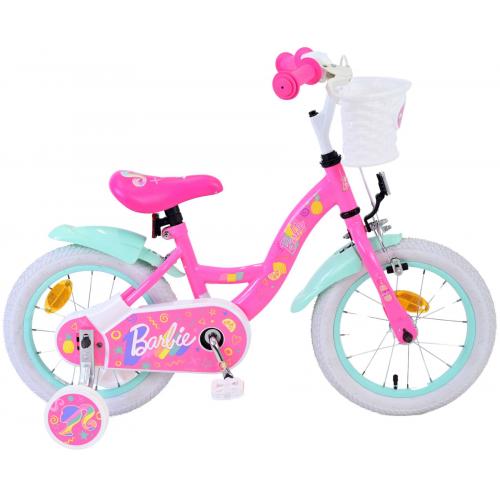 Vélo enfant Barbie - Filles - 14 pouces - Rose