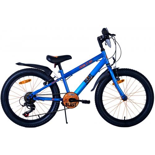 Vélo enfant NERF - Garçons - 20 Pouces - Bleu Satiné - 2 Freins à Main