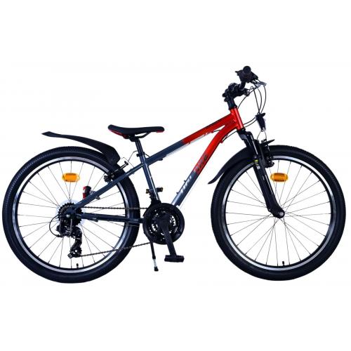 Vélo enfant Volare XC Race - 24 pouces - 21 vitesses - Rouge/Gris