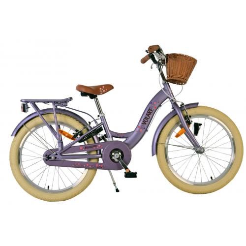 Volare Blossom Vélo enfant - Filles - 20 pouces - Violet - Deux freins à main
