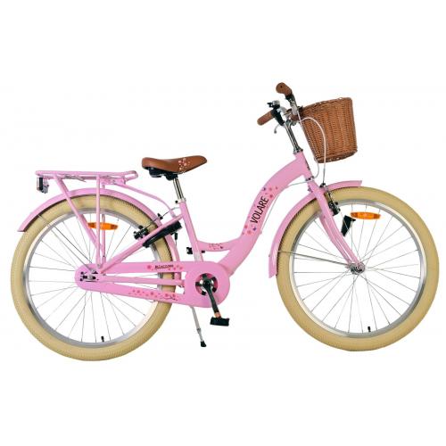 Volare Blossom Vélo enfant - Filles - 24 pouces - Rose - Freins à deux mains