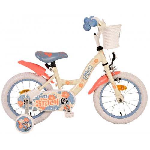 Vélo enfant Disney Stitch - Filles - 14 pouces - Crème Bleu Corail [CLONE]