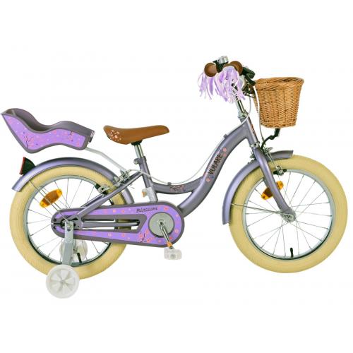 Volare Blossom Vélo enfant - Filles - 16 pouces - Violet - Freins à deux mains [CLONE]