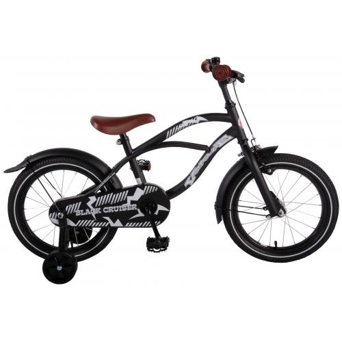 Volare Black Cruiser Vélo pour enfants - Garçons - 16 pouces - Noir